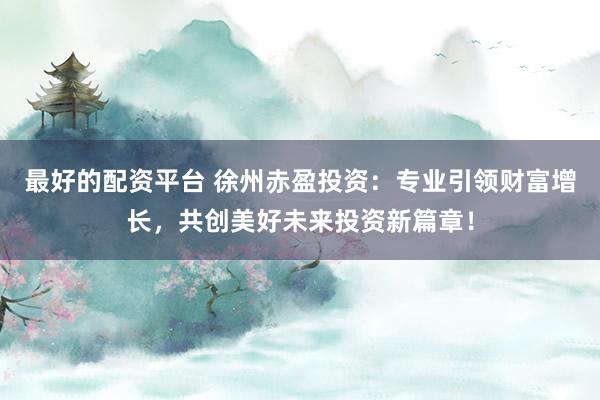 最好的配资平台 徐州赤盈投资：专业引领财富增长，共创美好未来投资新篇章！