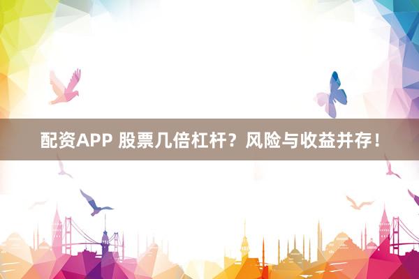 配资APP 股票几倍杠杆？风险与收益并存！